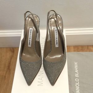 NWT Manolo Blahnik Sparkly Heels
